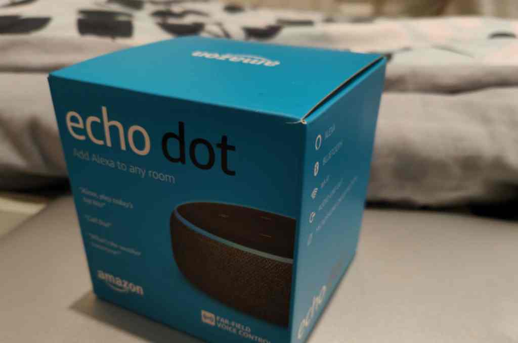 echo dot智能音箱低价出 全新第三代亚麻